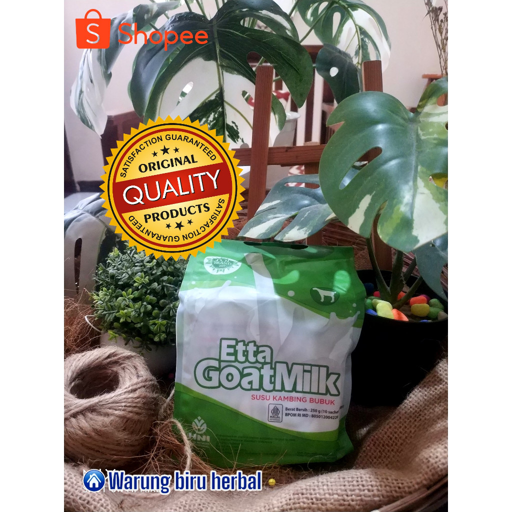 

ETTA GOAT MILK HNI // SUSU KAMBING ETAWA // EGM ETTAWA ORIGINAL // HALAL // ISI 10 SACHET