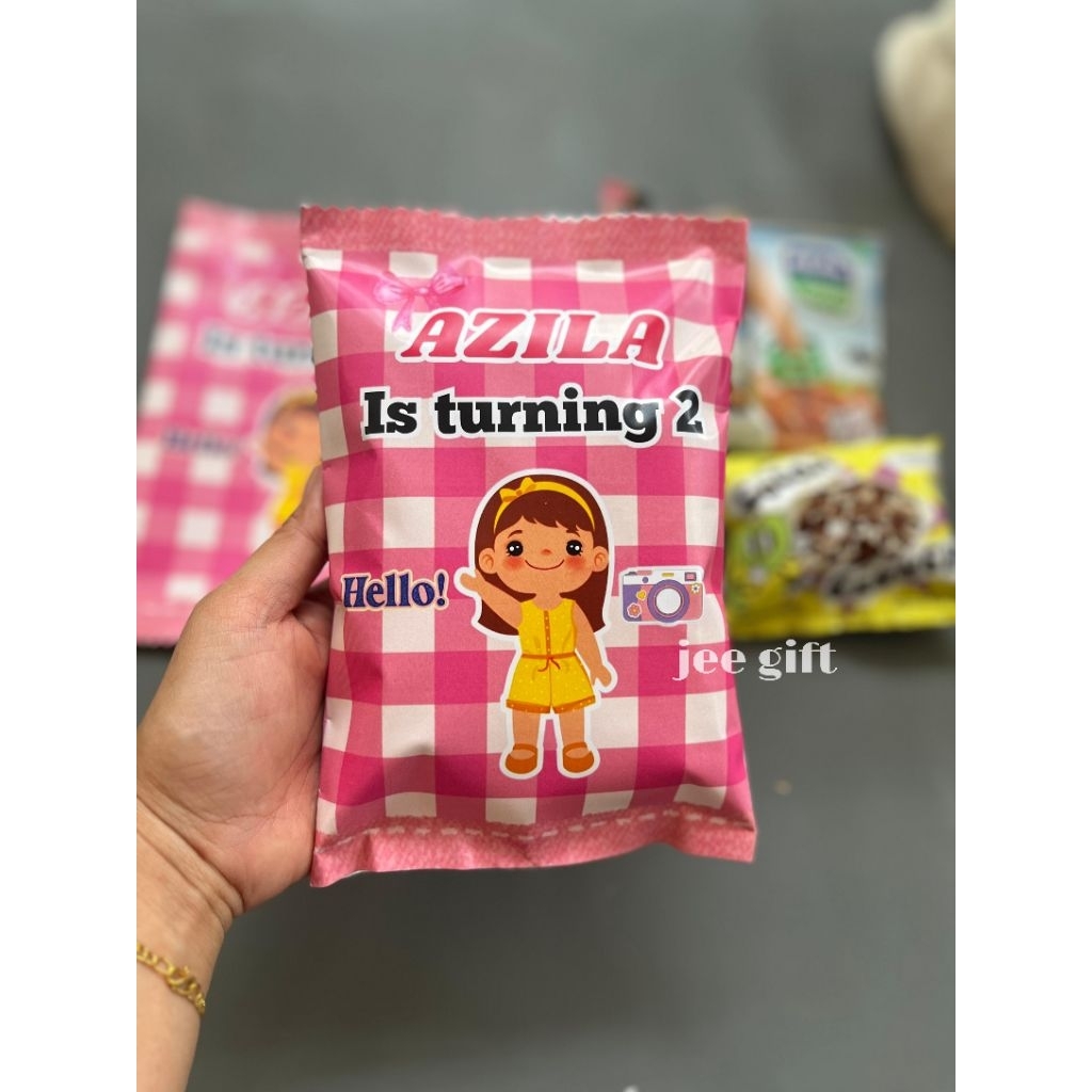 

Pouch snack ultah/bingkisan snack/snack ultah