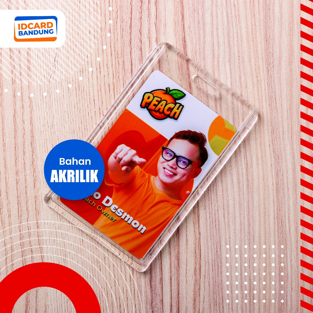 

Card holder Acrylic Transparent Badge ID Card casing Kartu pegawai akrilik UHoo 6024