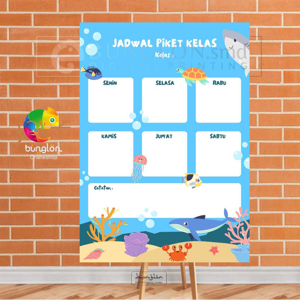 

Poster Jadwal Piket Kelas