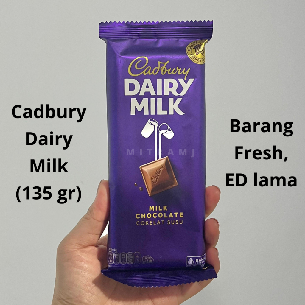 Cadbury Diary Milk (165 GR/160 GR/135 GR) | Cokelat | Coklat Susu Original
