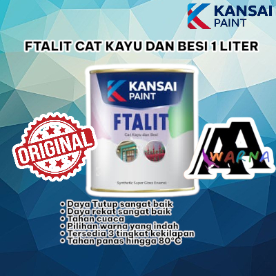 

Kansai Ftalit Cat Kayu Dan Besi 1 Liter Gloss Termurah Original