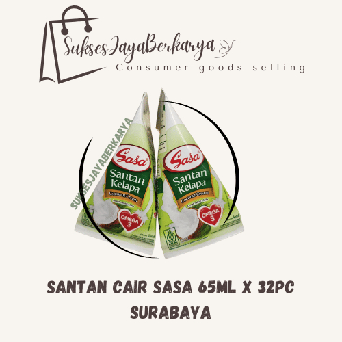 

SASA Santan Cair instant 65ml Santan Kerucut - 1 Dus (32 Pcs) Surabaya Jatim