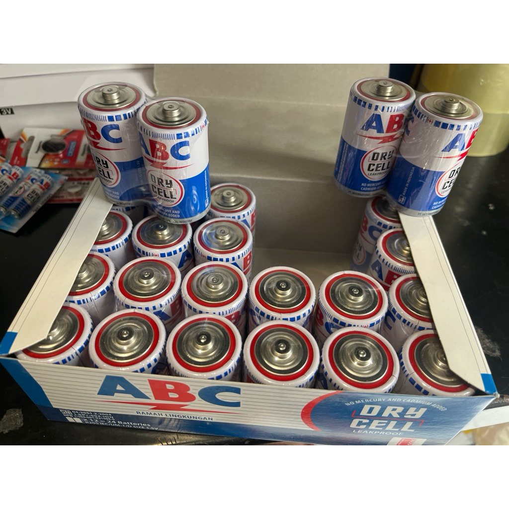 BATERAI/BATRAI/BATRE ABC BIRU D / BESAR