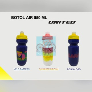 Botol Air Minum Sepeda 550 ml United Plastik Anak BMX Lipat Mini MTB Fixie | Best Quality
