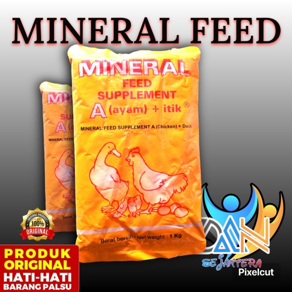MINERAL AYAM MINERAL FEED SUPLEMEN AYAM 1 KG - Premix Ayam Feed Suplemen Mineral A Layer Broiler
