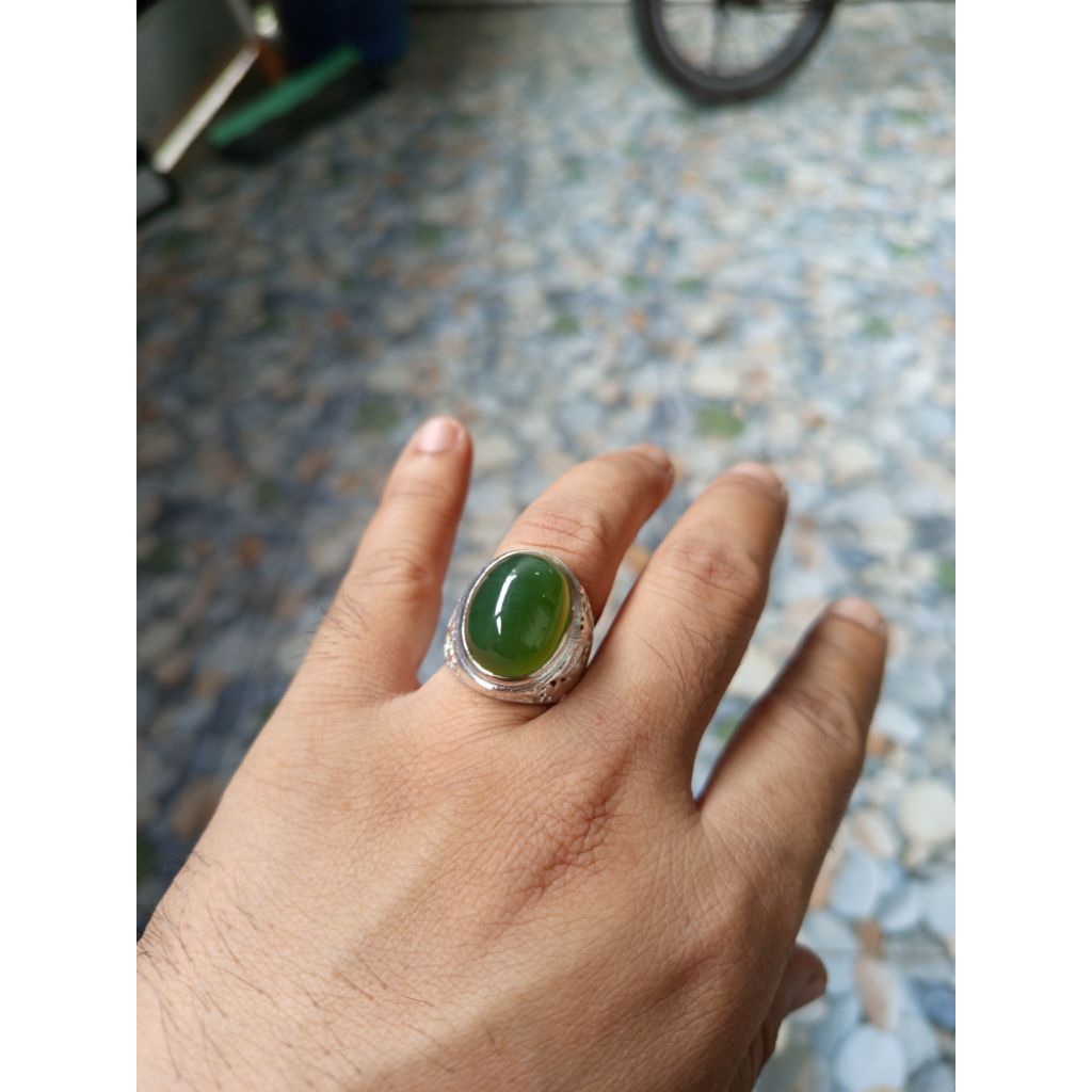 CINCIN BATU AKIK HIJAU CINCAU