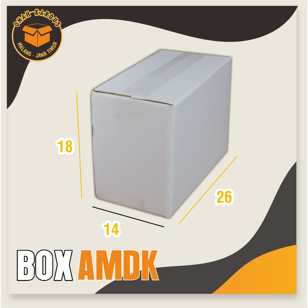 

Box Amdk Putih (120MLx32) 26x14x18 cm | box packing | kardus packing | kardus box air minum dalam kemasan