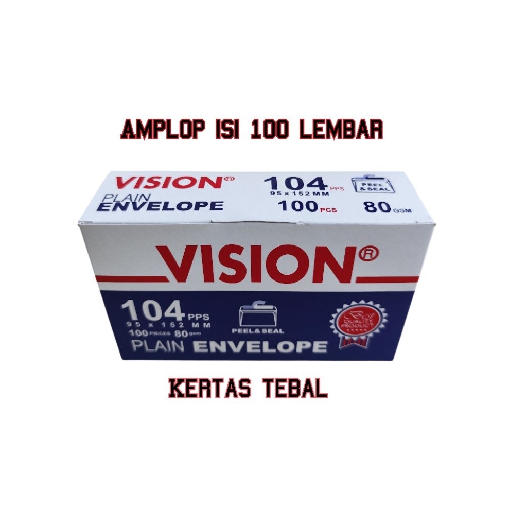 

Amplop Kondangan isi 100 lembar Angpau Merk Vision kertas tebal