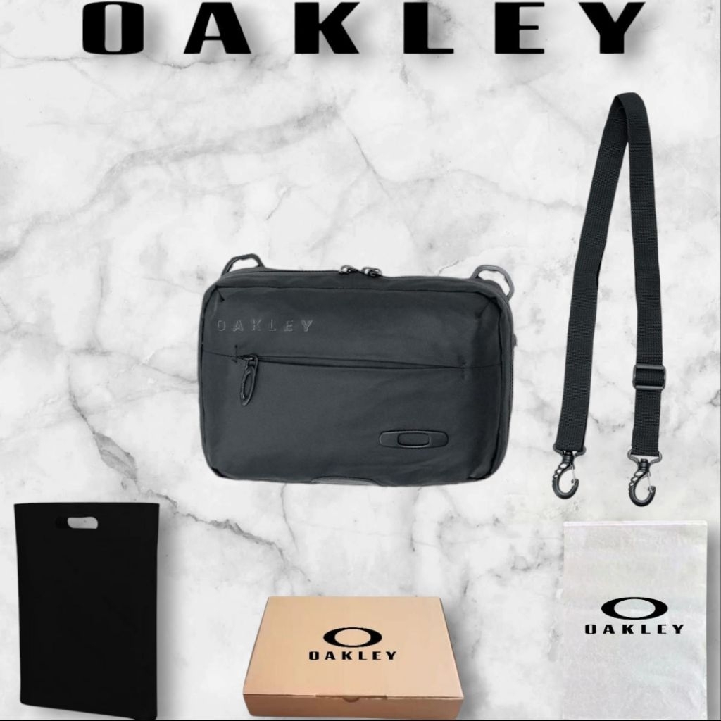 TAS OAKLEY TAS SLEMPANG OAKLEY SLING BAG OAKLEY TAS SELEMPANG OAKLEY WATERPROOF LOGO BESI