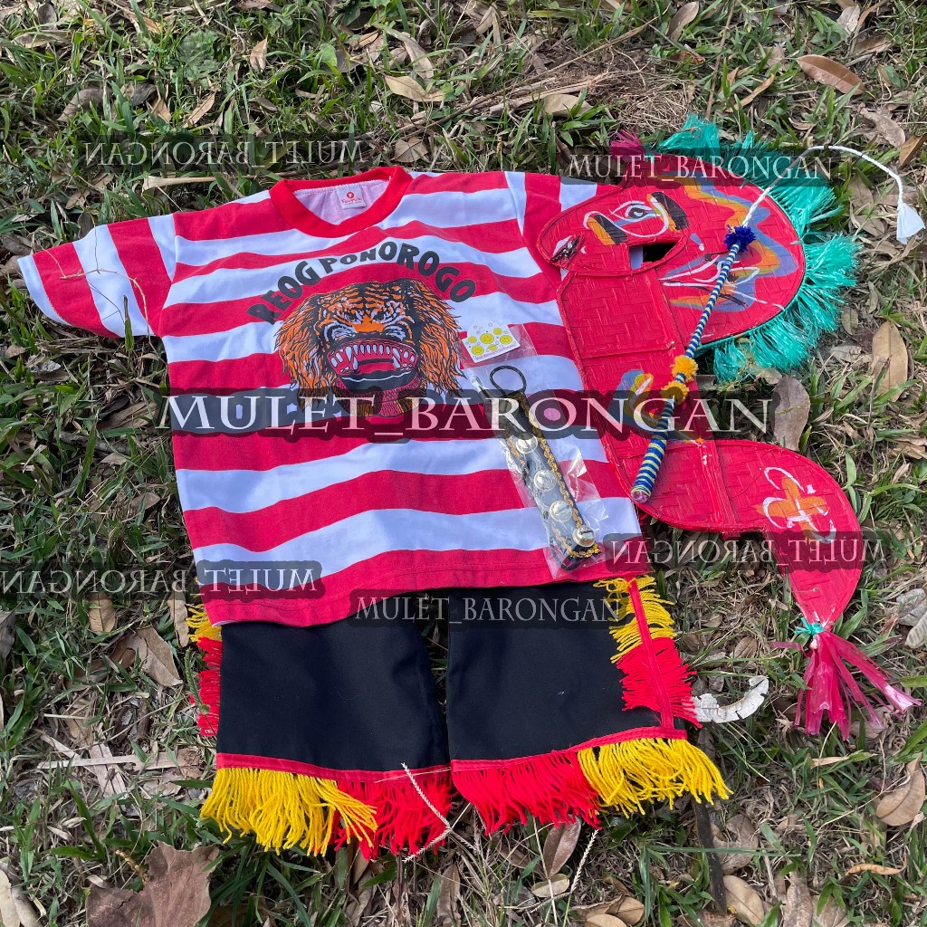 Baju Reog Anak Full Set Baju Kuda Lumping Anak Dan Klinting