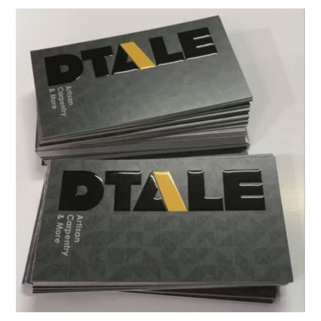 

kartu nama CARTON laminating dop spot uv desain bebas