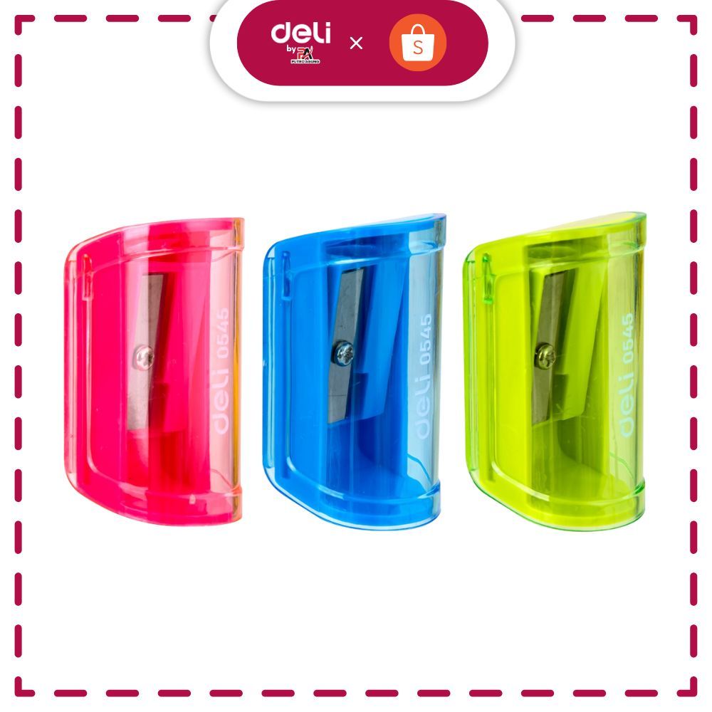 

Deli Rautan Pensil 1 lubang 7mm pisau tajam ergonomis pegangan nyaman E0545