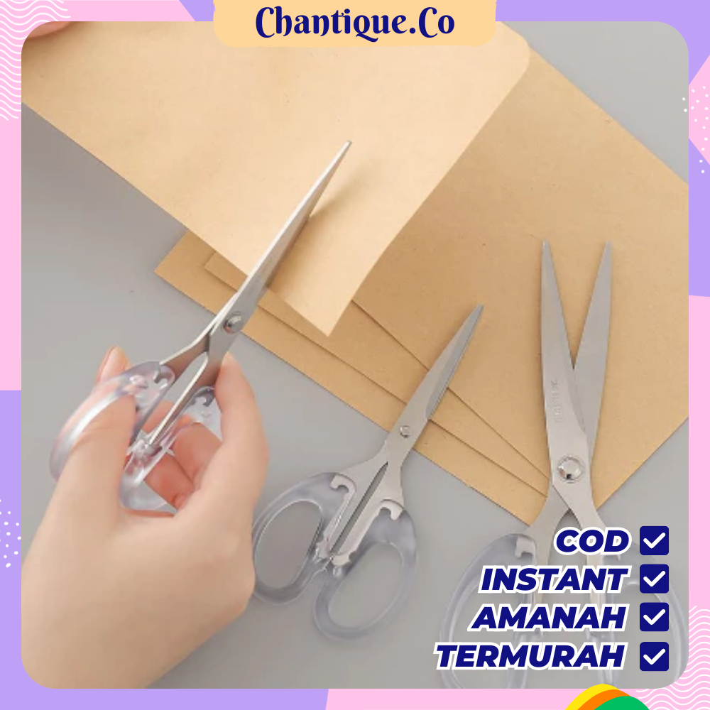 

Gunting Transparan Bening Multifungsi / Gunting Transparan / Gunting Kertas Transparan Pemotong Kertas Scrapbooking