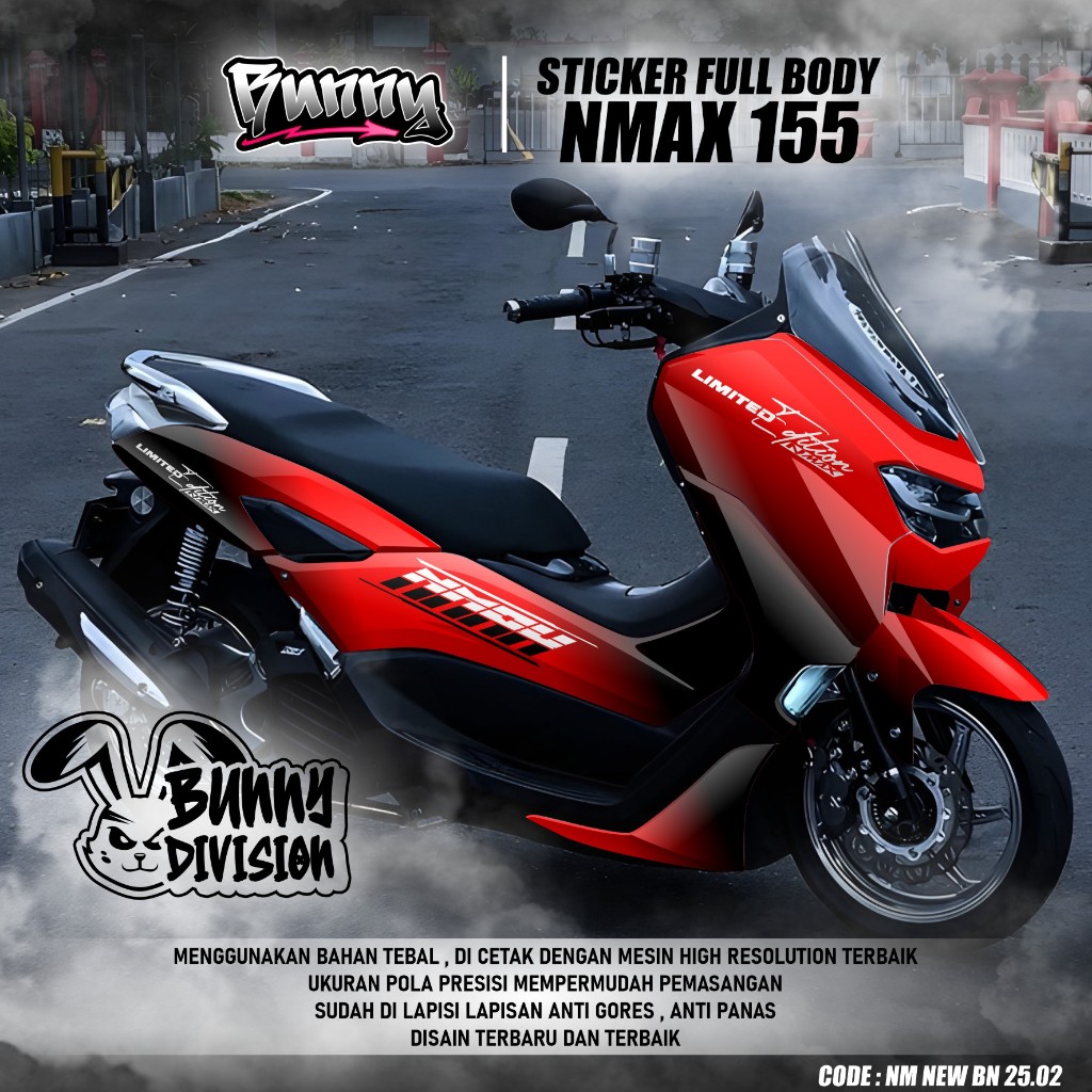 (COD) TERBARU Decal Sticker Motor Yamaha Nmax 155 New 2020 2021 2022 2023 2024 Full body - Stiker Sk