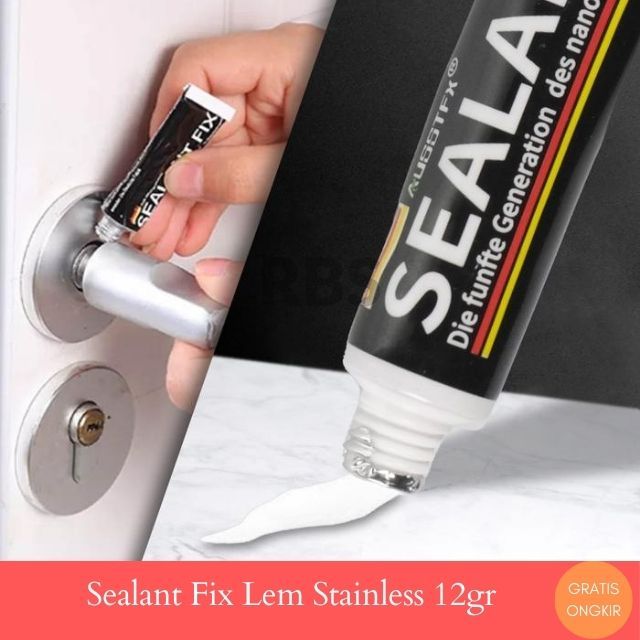 Redbowstore -Stainless LEM KACA SILICON SEALENT AQUARIUM Sealant Fix Perekat Dinding Ubin Kaca Buram