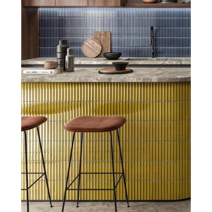 

Venus Pottery Striped Concave Autumn Glossy (PER METER) - Mozaik Keramik Dinding Dapur Modern Keramik Kitchenset Backsplash Tile Modern Mozaik Niche Mosaic Keramik Dinding Hias Rumah