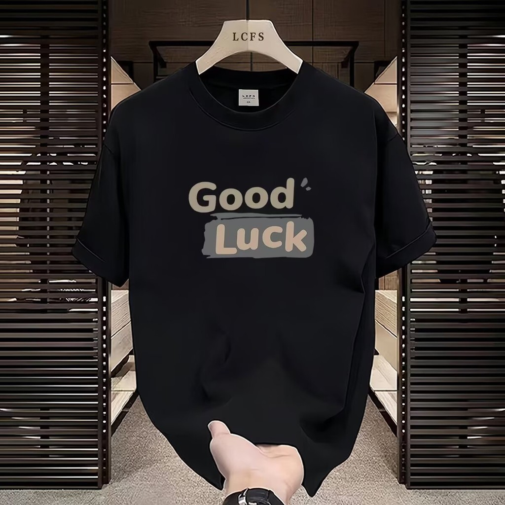 ✅COD✅Kaos Distro Pria/Kaos Pria Korean Street Style Motif Tulisan Inggris Katun Tipis Adem Nyaman Lo