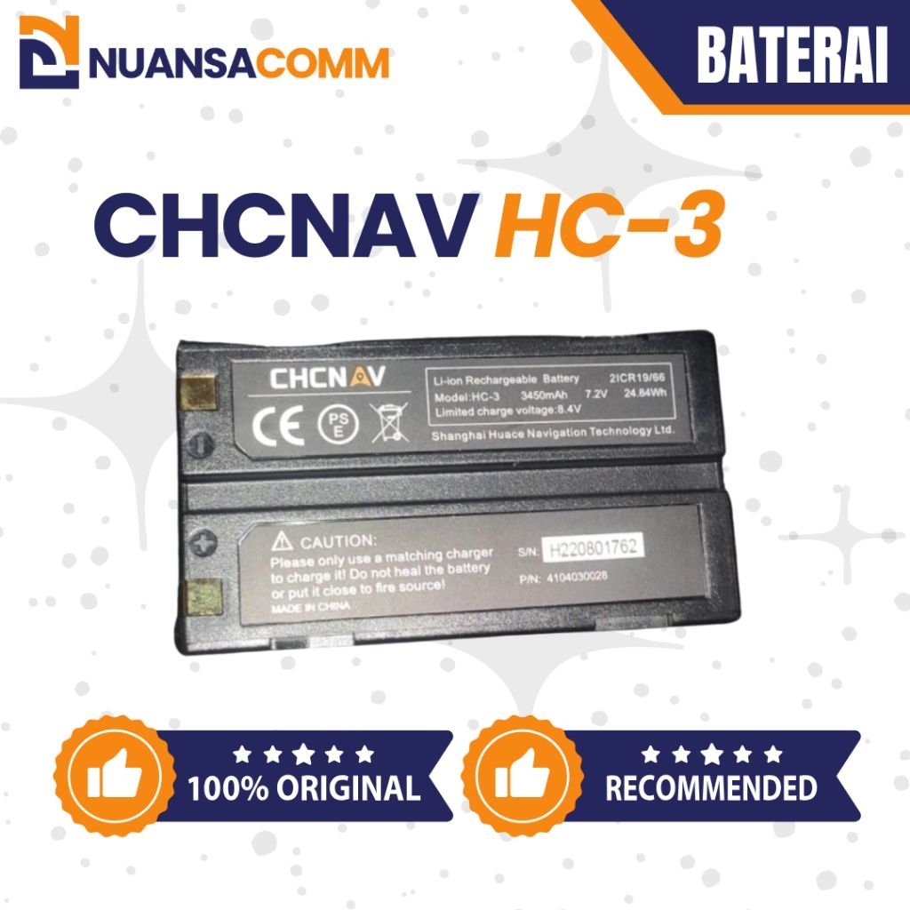 Baterai CHCNAV HC-3 Original for GPS Geodetik CHCNAV i50