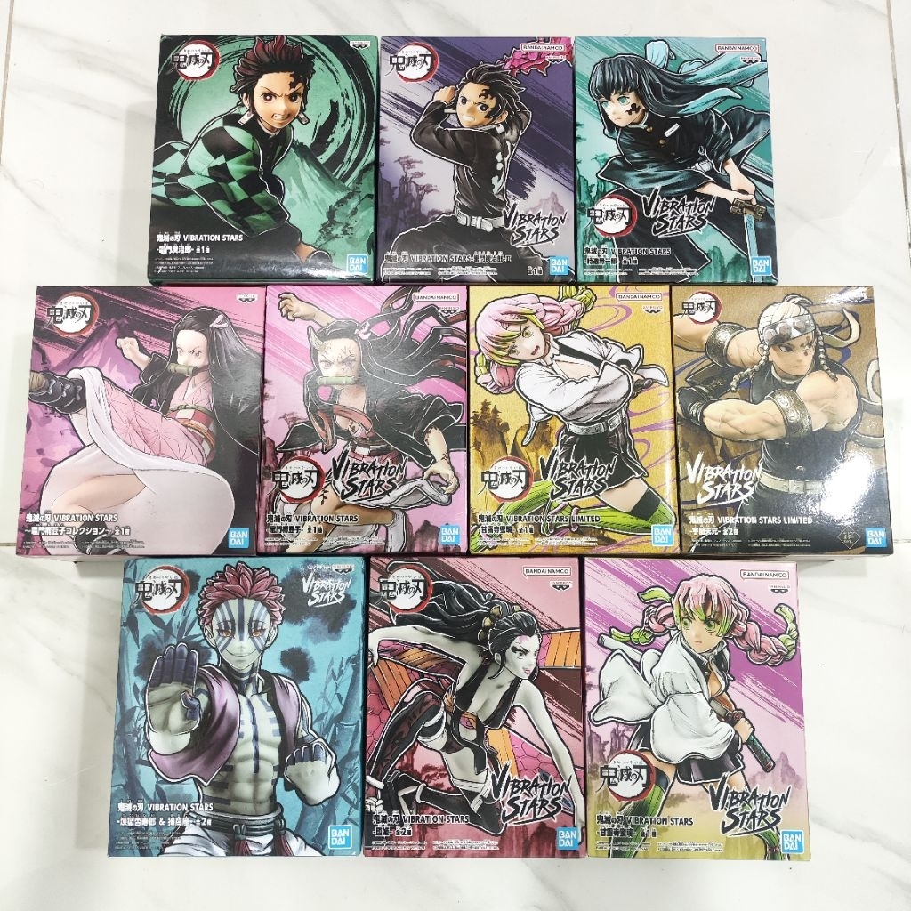 Vibration Stars Bandai banpresto Demon Slayer tanjiro nezuko kamado kanao oni daki Shinobu kocho zen
