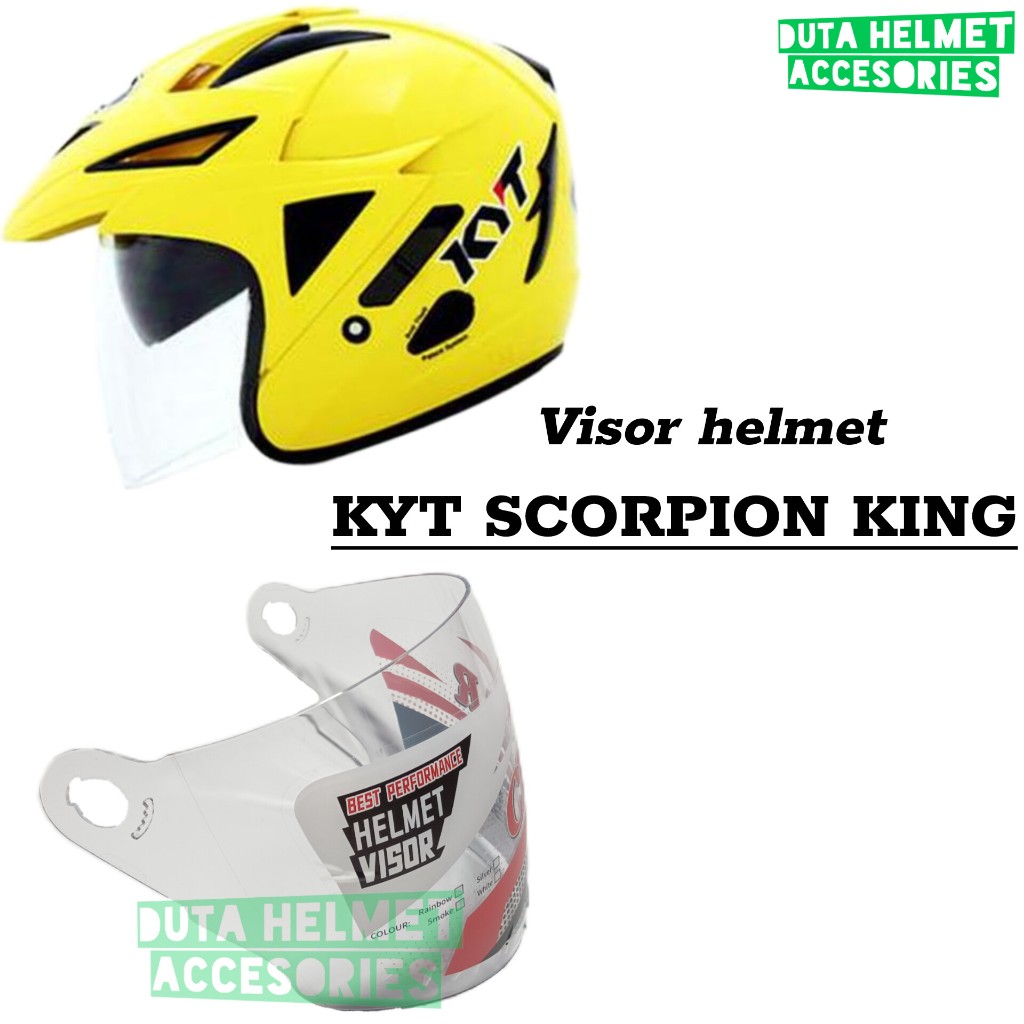 Kaca helm KYT SCORPION KING - visor helmet kyt venom rr scorpion king warna bening