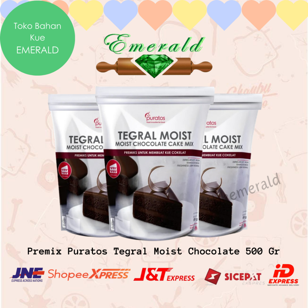

Tepung Premiks Puratos Tegral Moist Chocolate Brownies 500 Gr