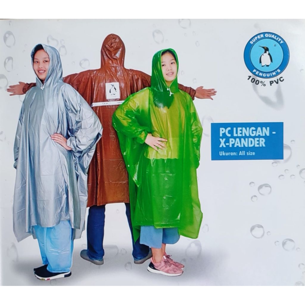 Jas Hujan Ponco Lengan Pinguin murah berkwalitas