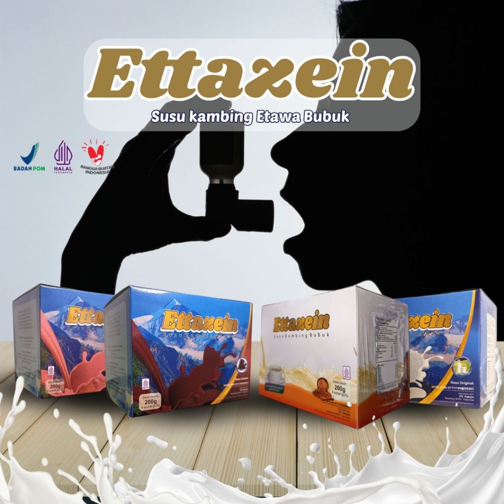 

Ettazein Susu Kambing Etawa Atasi Sesak Nafas Asma Nyeri Dada Original BPOM Asli