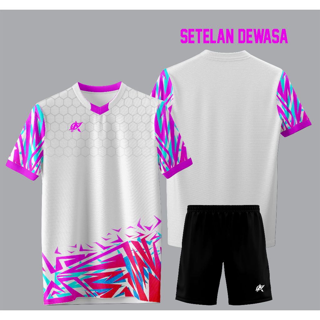 Setelan Jersey Futsal Dewasa Cowo Cewe,Baju Olahraga/Seragam Jersey Setelan, Kaos Sport,Setelan Bola