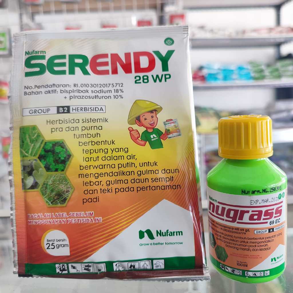 PAKET HERBISIDA NUGRASS SERENDY (Nugrass 100 ml + Serendy 25 gr)