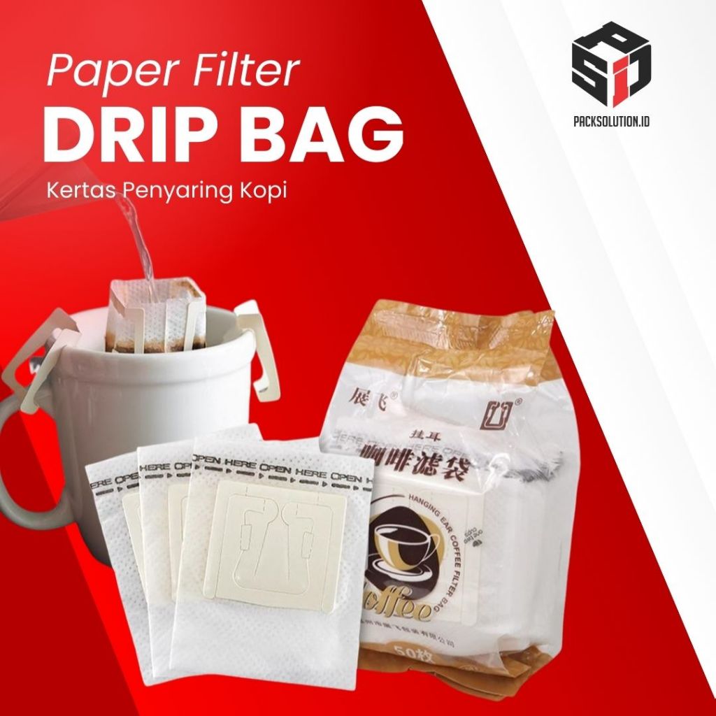 

Drip Coffe Bag II ISI 50pcs II Kertas Penyaring Coffe II Filter Dripper Coffe