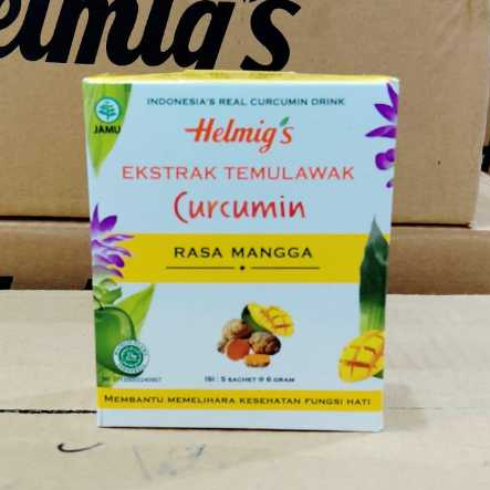 

Helmig's ekstrak temulawan rasa jeruk/mangga isi 5 sachet