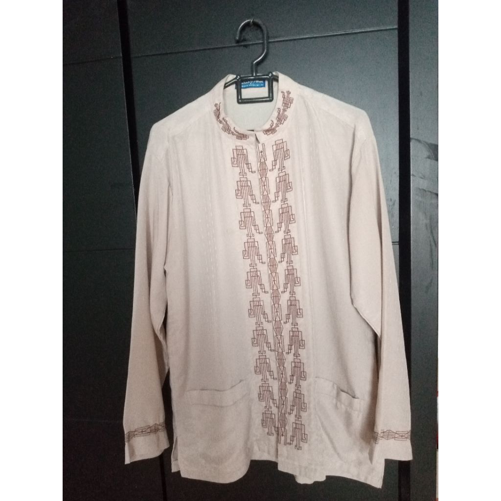 Baju koko size L/baju koko/atasan muslim/kemeja koko/koko seco d/baju pria second/baju koko second/p