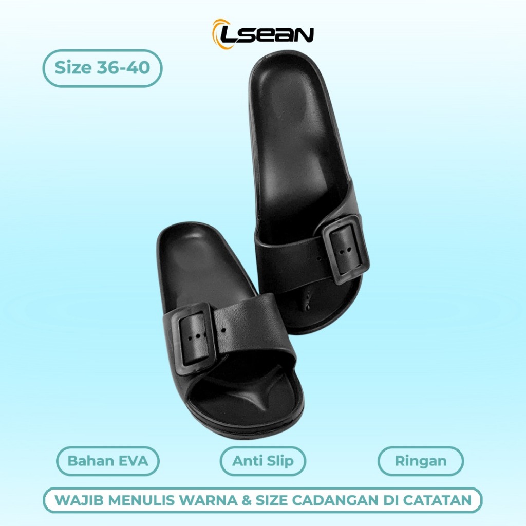 Sandal Wanita Slip On Belt Korean Style V12