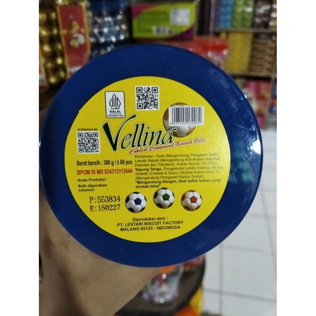 

coklat bola velina toples isi 60pcs