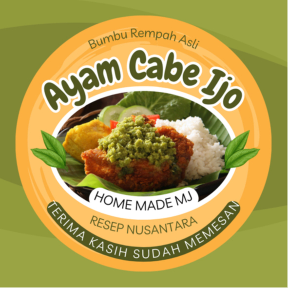 

stiker makanan ayam cabe ijo stiker custom