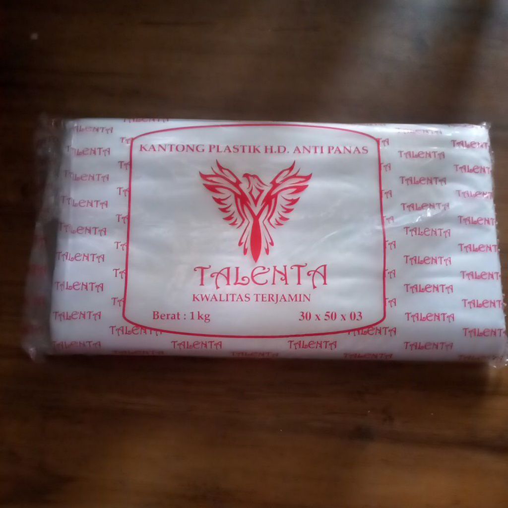 talenta kantong plastik HD anti panas kwalitas terjamin ukuran 30x50x03 kemasan pak 1kg