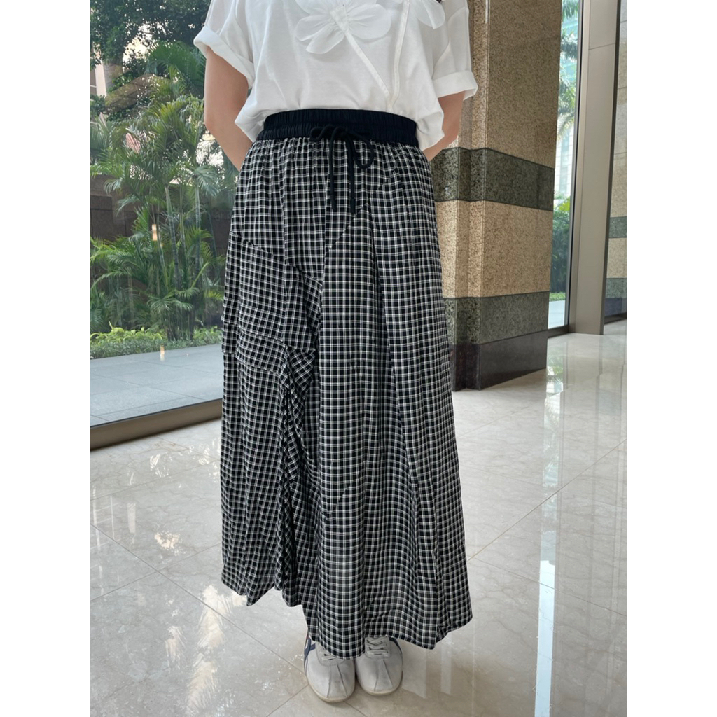 Nineties Studio - Rok panjang checkered plaid kotak kotak / rok wanita / rok kotak kotak / rok plaid