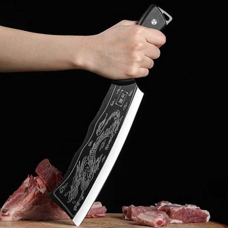 Pisau Naga perajang untuk memotong tulang, daging, dan sayuran untuk kegiatan di luar ruangan Bahan 