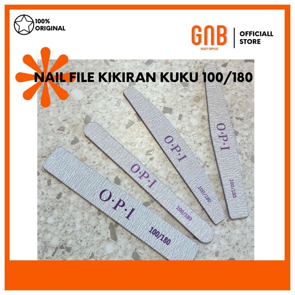 NAIL FILE KIKIRAN KUKU OPI 100/180 | kikiran kuku kasar/nail buffer/ alat kikir kuku