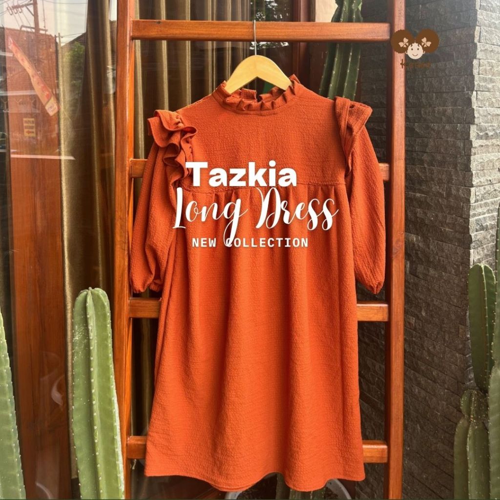 Tazkia Gamis Anak Perempuan Long Dress Crinkle by Kenes Kidswear