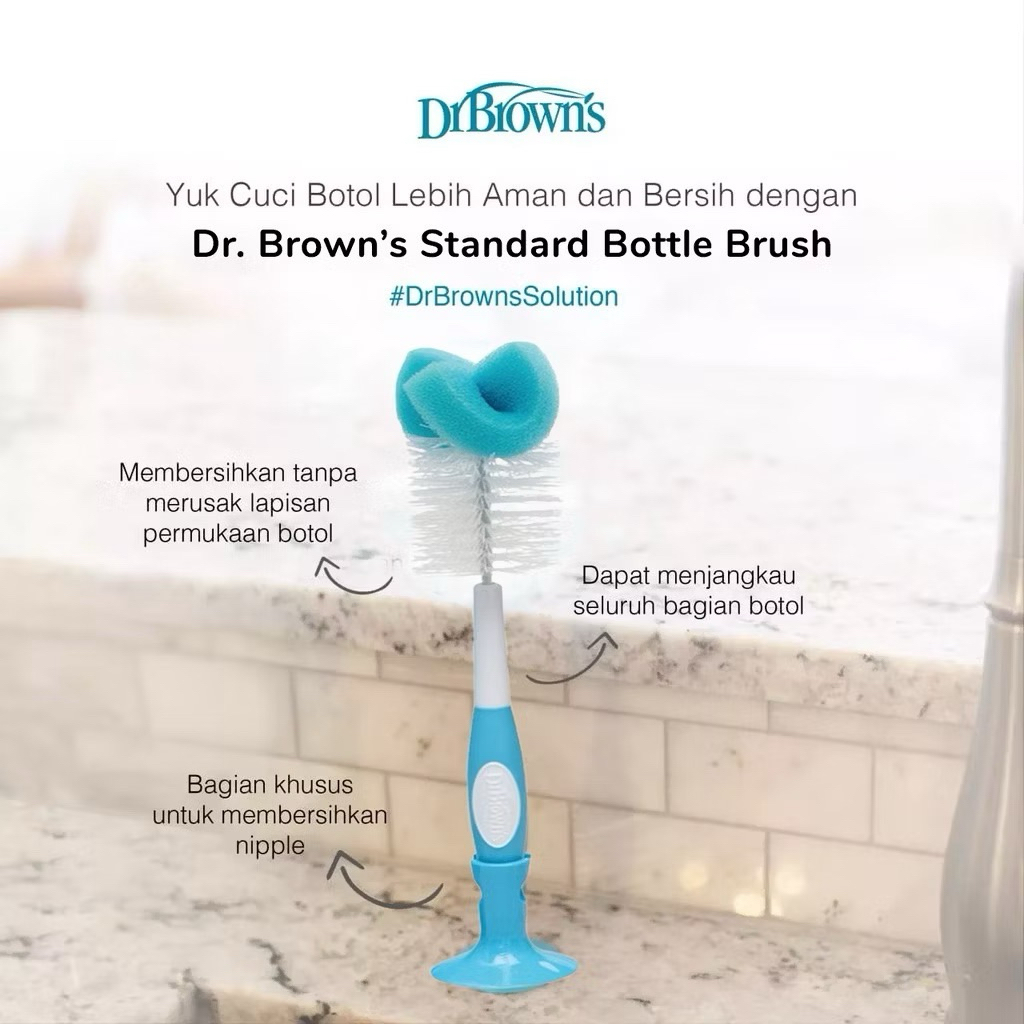 Dr. Brown's Std Botol Brush - Blue / Sikat botol Dr. Brown’s