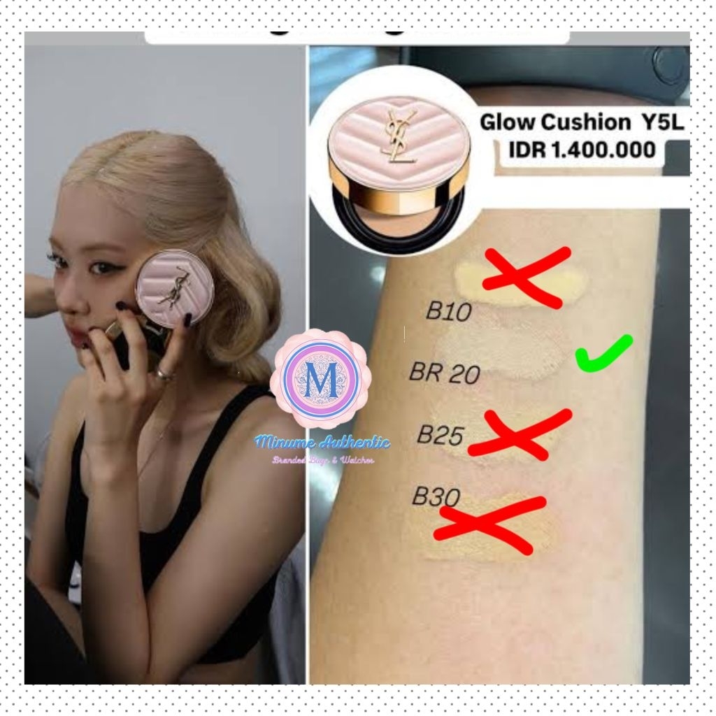 Rose Blackpink YSL Glow Cushion Shade BR20