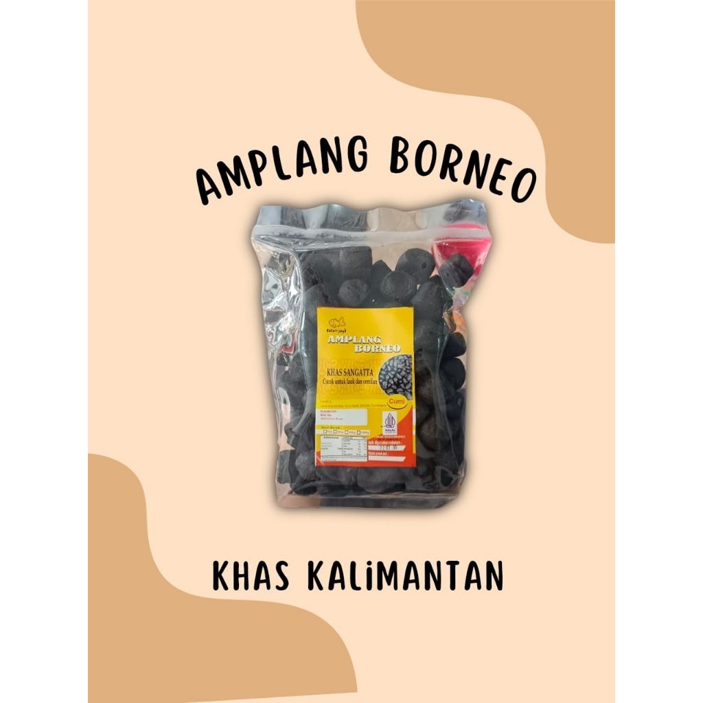 

Cemilan kerupuk khas Kalimantan Timur Amplang Borneo