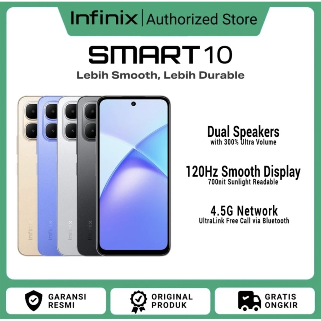infinix smart 10 second pemakaian seminggu second