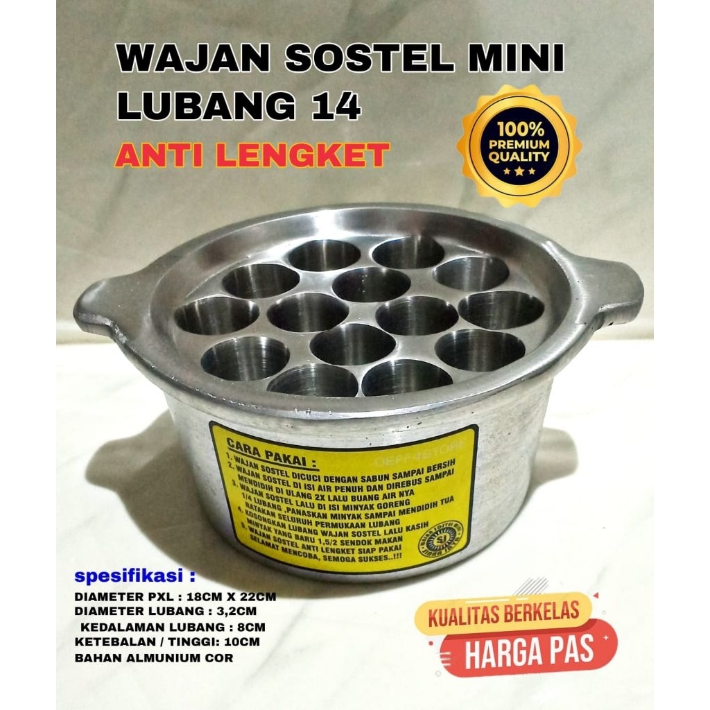 WAJAN SOSTEL/CETAKAN SOSTEL 14 LUBANG