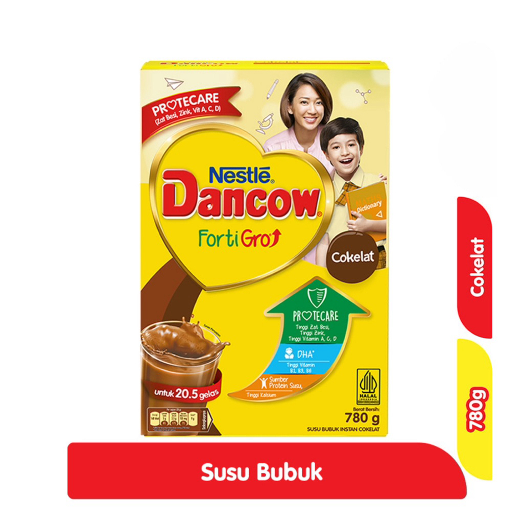 

Nestle Dancow FortiGro Susu Bubuk Instan Cokelat 780 g