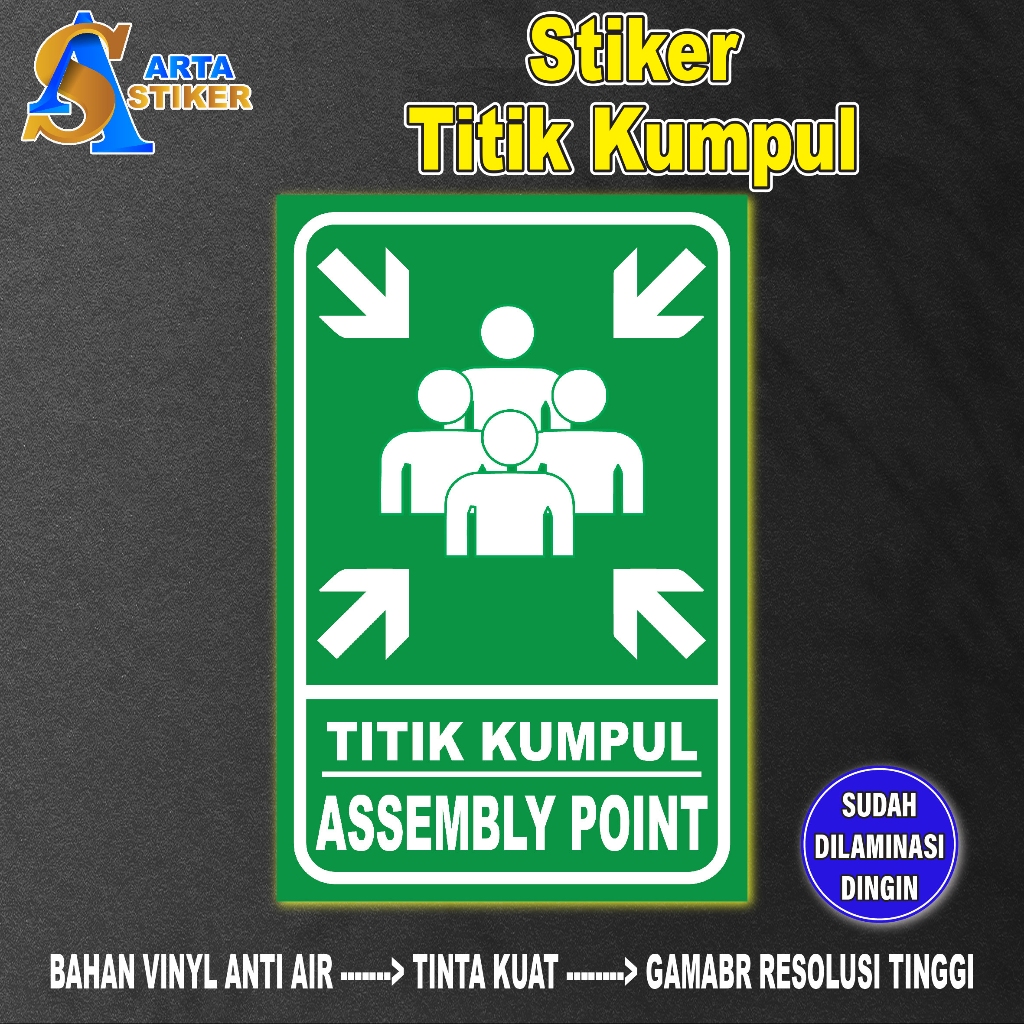 

023. STIKER TITIK KUMPUL / STIKER VINYL TAHAN AIR