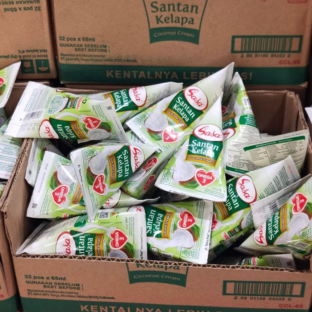 

( PAKET ISI 16 PCS ) Sasa Santan 65ml x 16pcs