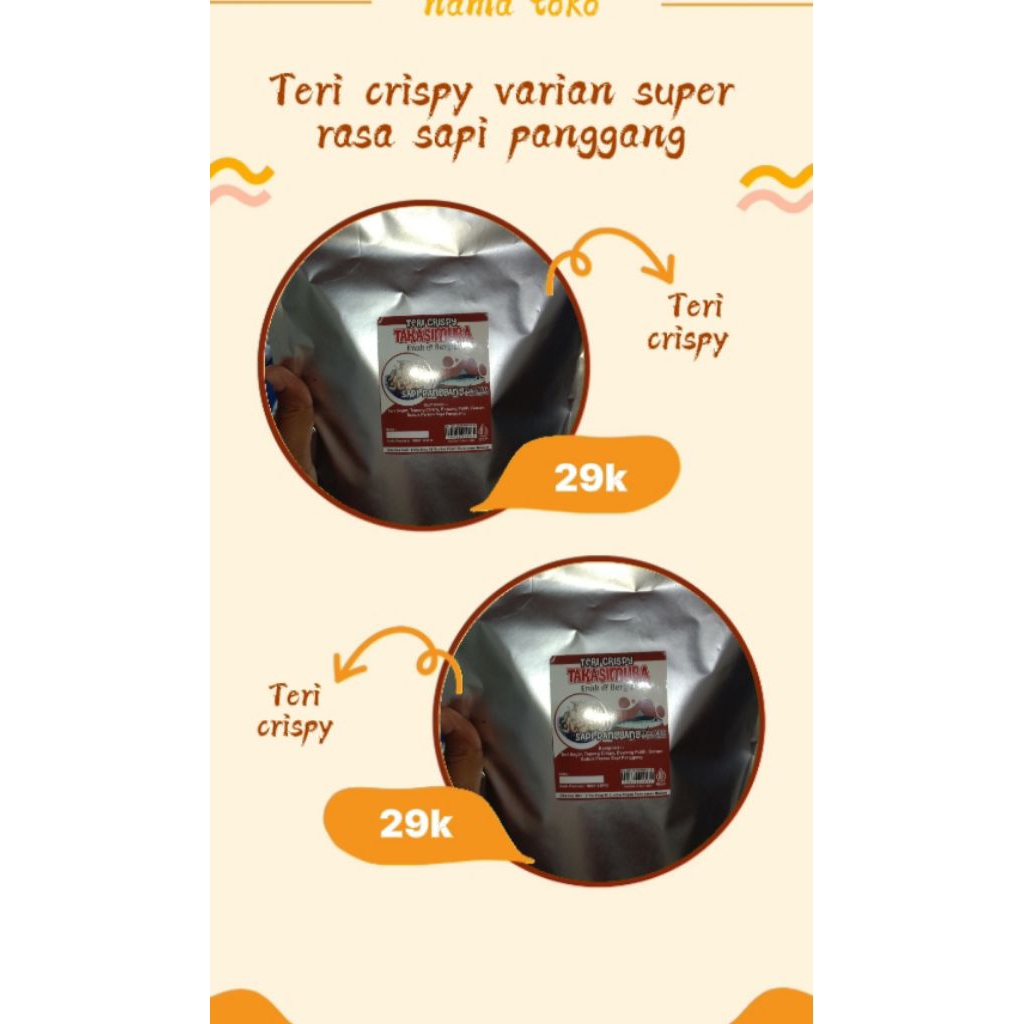 

ikan teri super rasa sapi panggang